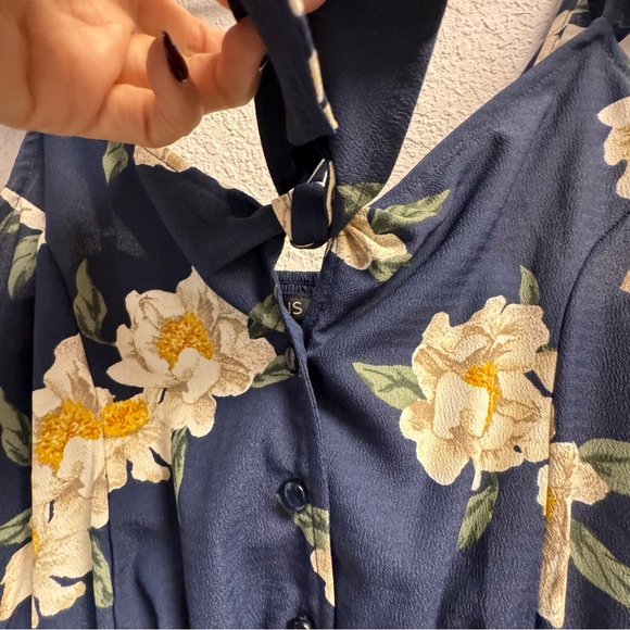 Dollfins~Floral Blue Mini Sundress SM - Picture 3 of 7